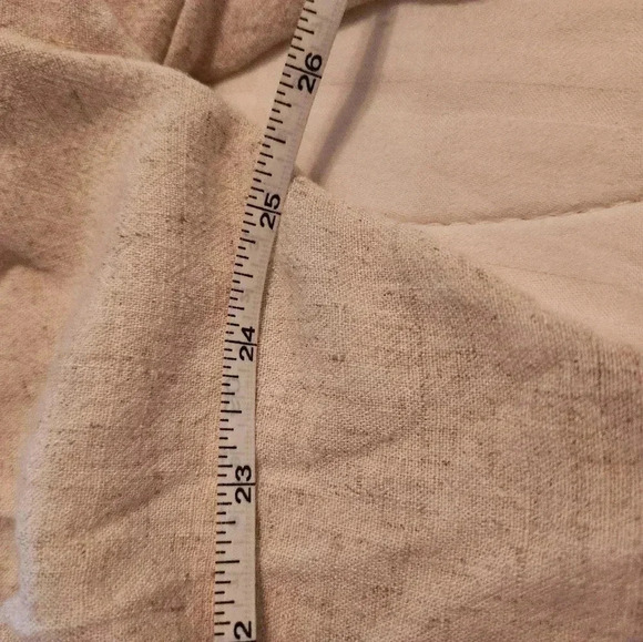 Authentic Organic Japanese Sweater Cardigan Pockets Artistic Beige Tan Straw - Picture 7 of 9